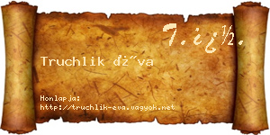 Truchlik Éva névjegykártya